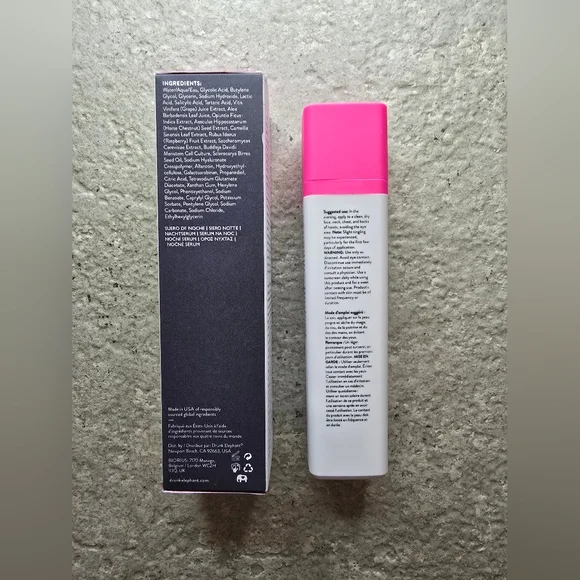 2 Drunk Elephant TLC Framboos Glycolic Resurfacing Night Serum 50ML Full S… - Picture 5 of 9